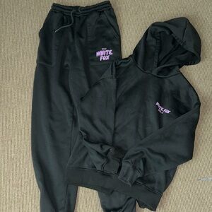 White fox sweatsuit set